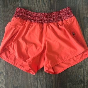 Lululemon coral shorts size 6.